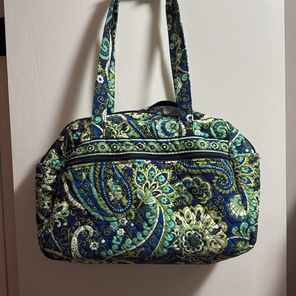 Vera Bradley Diaper Bag - Blue and Green Paisley - Picture 2 of 4